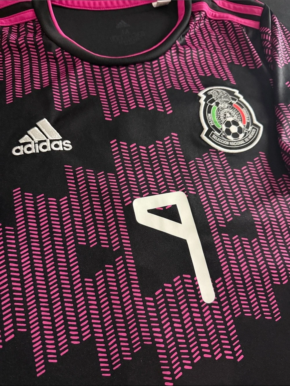 RARE Mexico 🇲🇽 #9 Raul Jimenez 2021 Rosa Mexicano Home Adidas Jersey